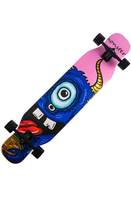 Μπαρ Blue Devil Longboard 105,5x22 cm, με ρόδες PU, ABEC-7, πλαίσιο αλουμινίου, 100 KG