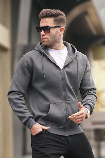 Madmext Bordo Kapüşonlu Regular Fit Erkek Sweatshirt 6033 - Fiyatı