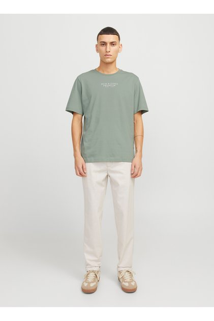 Ανδρικό μπλουζάκι Crew Neck Green 12217167_JPRBLUARCHIE SS TEE CREW N