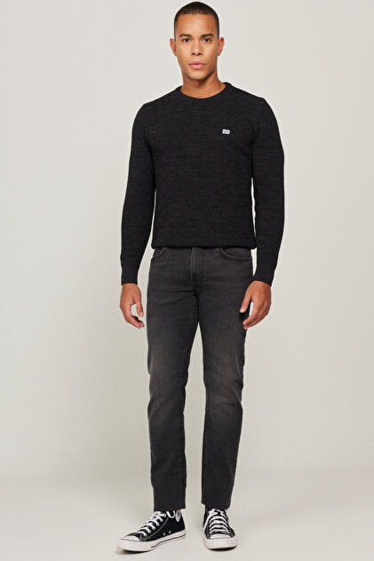 Lee Daren Zip Fly Regular Straight Koyu Gri Erkek Jean Pantolon