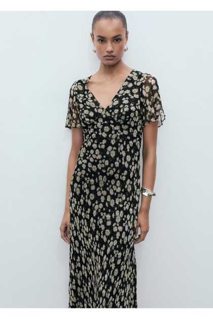 knee length dresses for ladies Straight-Cut Midi Dress - 2193