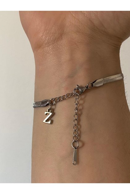 Letter Z 316L Steel Italian Bracelet Does Not Tarnish