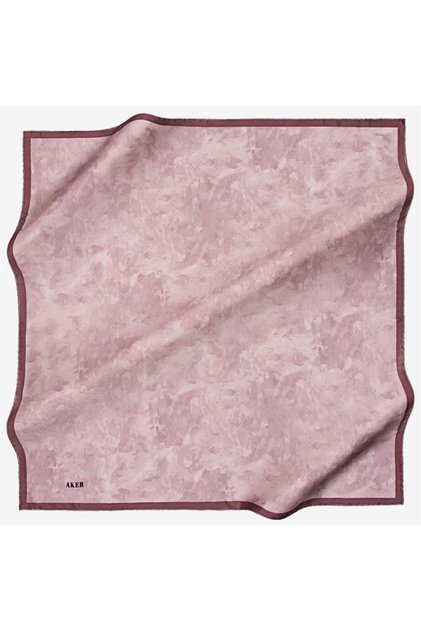 Cloud Pattern Silk Crepe Satin Scarf 7208701-395