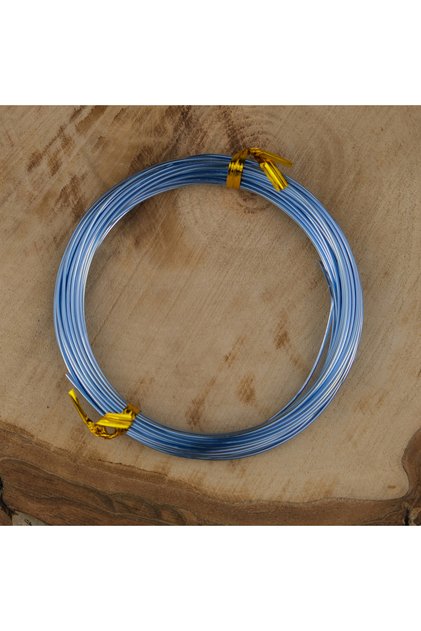 Blue Color Enamel Covered Copper Wire 1 mm Jewelry Crown Flower Hobby Design Handcrafted Experiment Wire