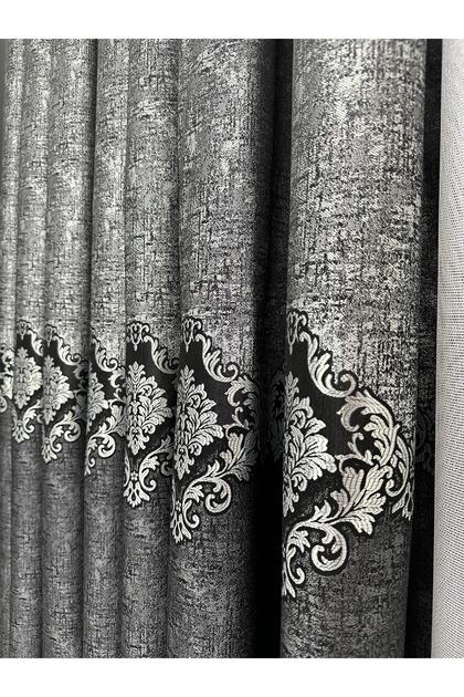 Panel Background Beige Background Curtain 1/3 Dense Pleat Single Wing Curtain Holder (Braçol) Gifted