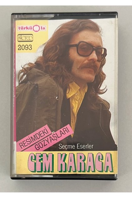 Cem Karaca Tears in the Picture Selection of Works Cassette (Türküola 2093 Original Period German Edition Cassette)
