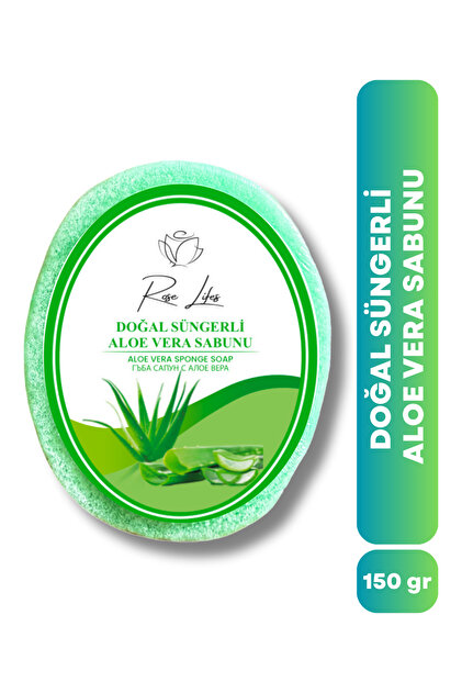 ROSE LFES ERTALAR Aloe Vera Soap with Natural Sponge 150Gr- Trendyol