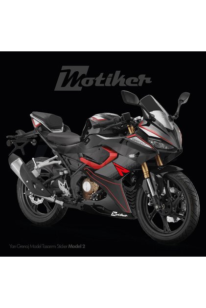 RKS (QJ MOTOR) SRK 125R YAN GRENAJ MODEL TASARIM STICKER ETIKET MODELİ 2