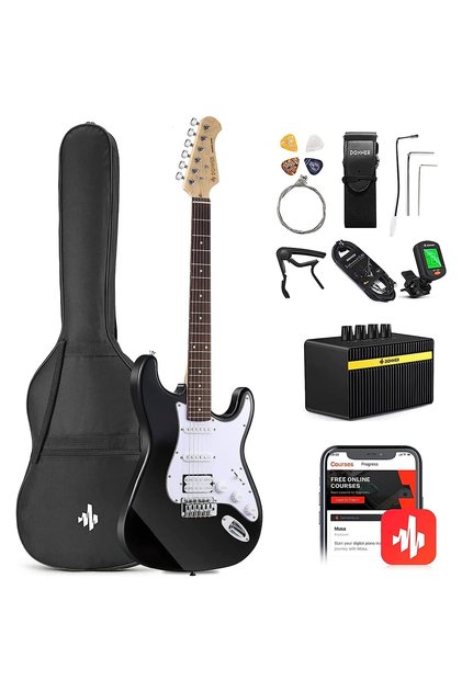 DST-100B Elektro Gitar Seti (Siyah)