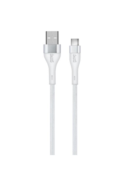 كابل شحن سريع مضفر من USB Type-A إلى Type-C بسرعة 480 ميجابت في الثانية وقوة 3 أمبير، بطول 1 متر