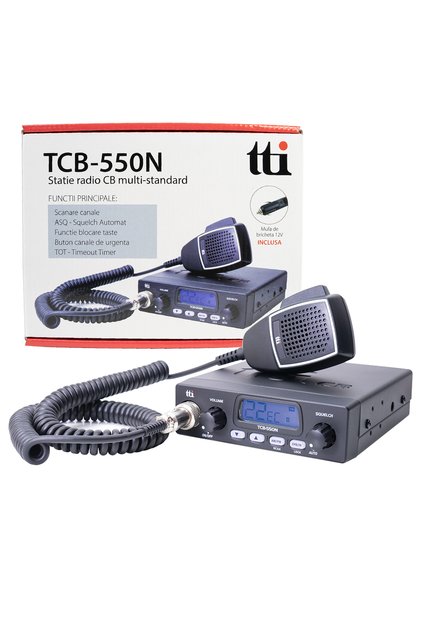 Стационарно радио CB TTi TCB-550 N с автомат за шумоподтискане