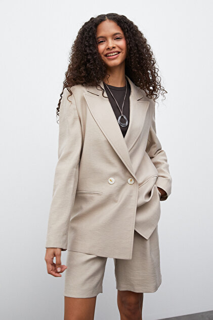 Kruvaze Oversize Ceket