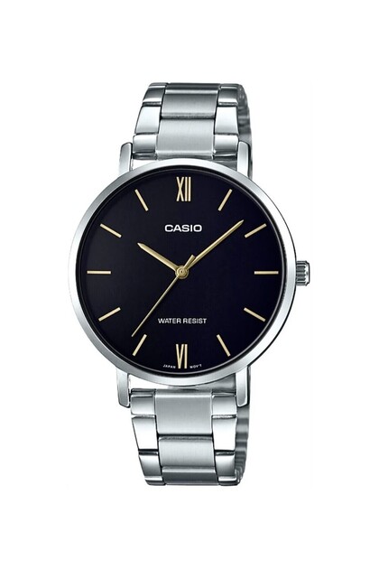 Women Wrist Watch with Dial Black Cord Metallic Color 24 Months Guarantee