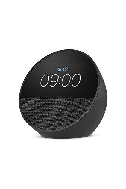 Amazon Echo Spot Alarmlı Saat Akıllı Asistan Hoporlör Siyah