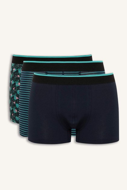 Regular Fit Çizgili 3'lü Boxer B7970ax25sp