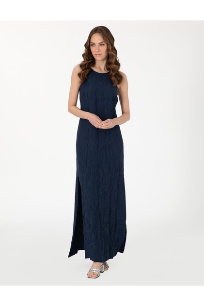Navy Blue Regular Fit Woven Dress 50301062 -Vr033