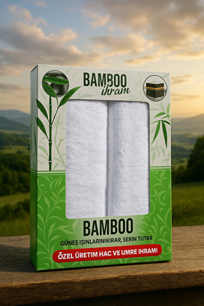 ZENGİN %100 Bambu Ihram Takımı Yumuşak, Beyaz ,terletmez Hac Ve