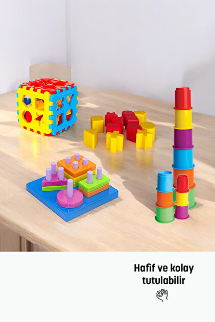 Kiki , Bebeğimin Ilk Oyuncakları, 3 Lü Set, Bultak, Kule Oyunu
