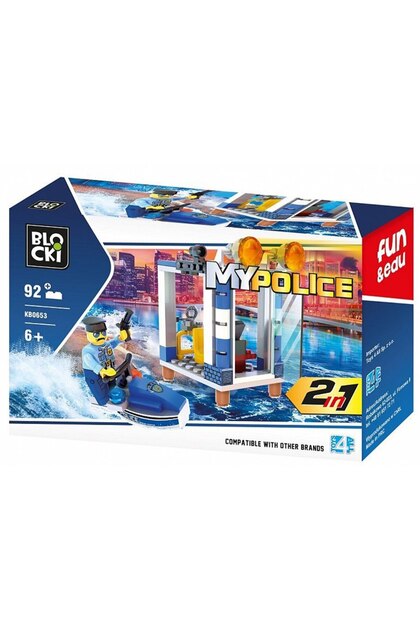 Set de construcție Blocki My Police - Turn control