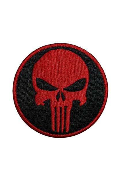 Kuru Kafa Skull Nakış Peç Patch 8 Cm