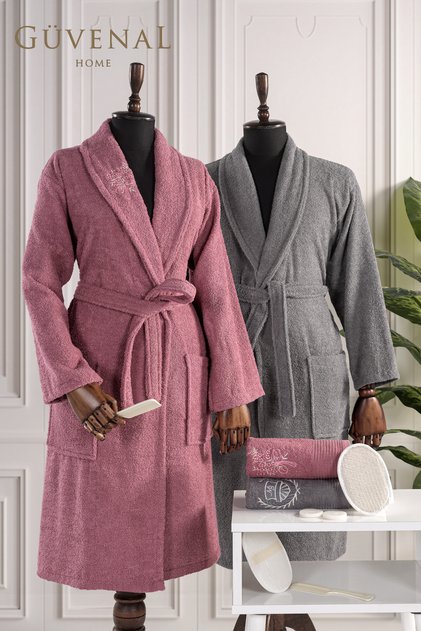 Silk 10 Piece Embroidered Bathrobe Set | Bathrobe Set | Dowry Set | Towel | Towel & Towel Set