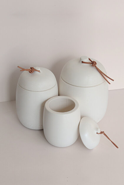 ラ*n様 Sonoridad Cubana カウベルビーター3本セットカンパナ Ghogol Home Rome 3'Lü Set Tezgah Üstü Beton Kavanoz - Tuz, Kahve