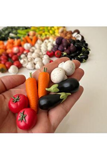 tiny garden Minyatür Meyve Sebze Oyuncağı (15'li) Mix Set - Fiyatı