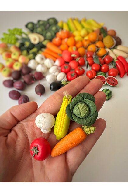 tiny garden Minyatür Meyve Sebze Oyuncağı (1*14) Set - Fiyatı