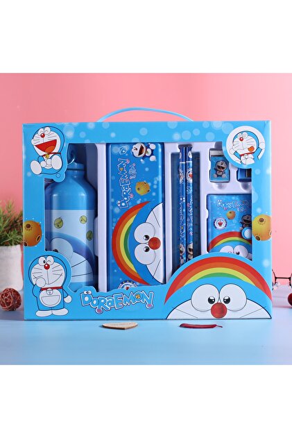 MJ TOYS Sanrio Doraemon Kırtasiye Seti Hediye Kutusu Okul