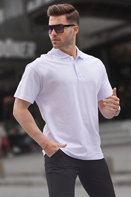 Madmext Beyaz Polo Yaka Basic Erkek Tişört 6126 - Fiyatı, Yorumları