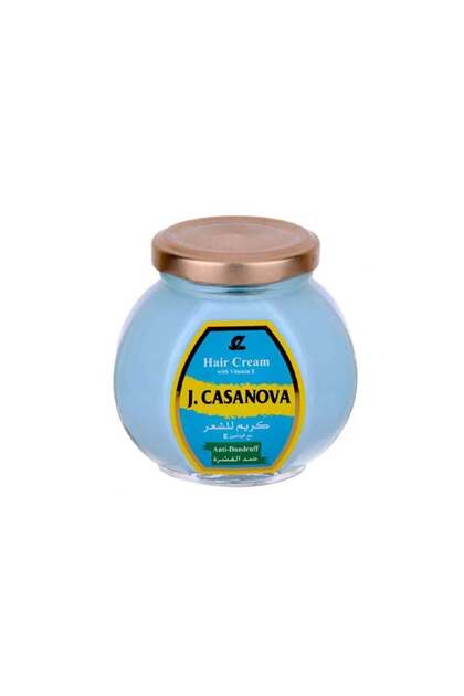 J. Hair Cream Anti Dandruff Blue 150gm (80652) -- كازانوفا كريم شعر ضد القشره 150 جم ازرق