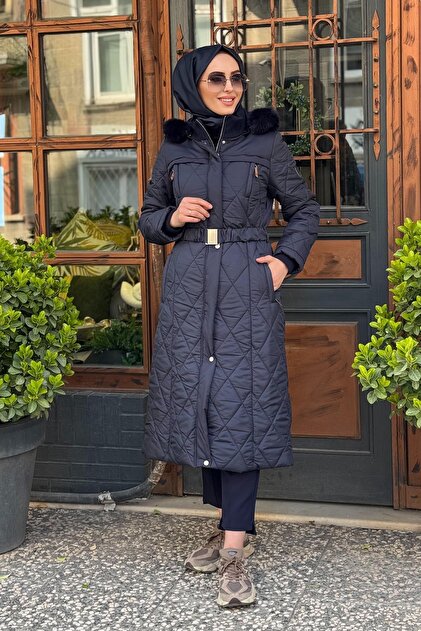 Kayra Fermuar Detaylı Kapitoneli Anorak Mont Ka-a24-27309 Koyu