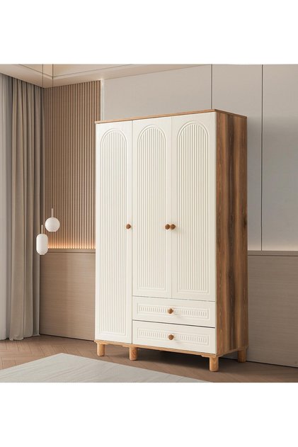 BOHEM MDF 3 KAPILI DOLAP-EKRU