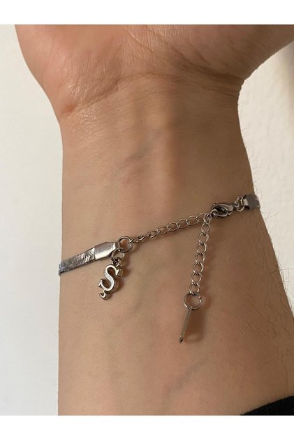 Ş harfli 316l çelik italyan bileklik kararmaz