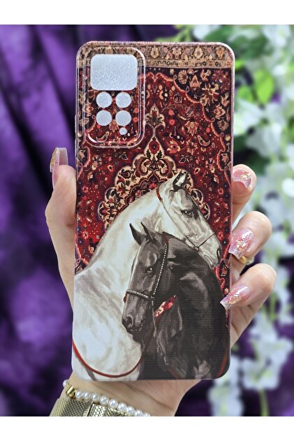 Redmi Note 11 Pro - Note 12 Pro 4g Compatible Horses Patterned Transparent Phone Case