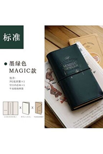 BENSTORE 1 adet TN pasaport boy travelers notebook sim siyah