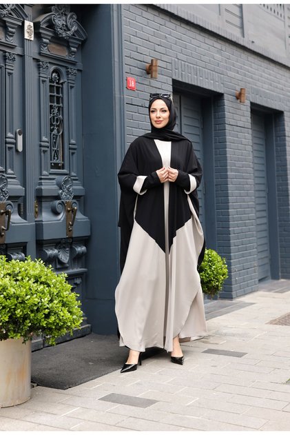 Almila Medina Silk Dress & Kimono Ecru- 1003