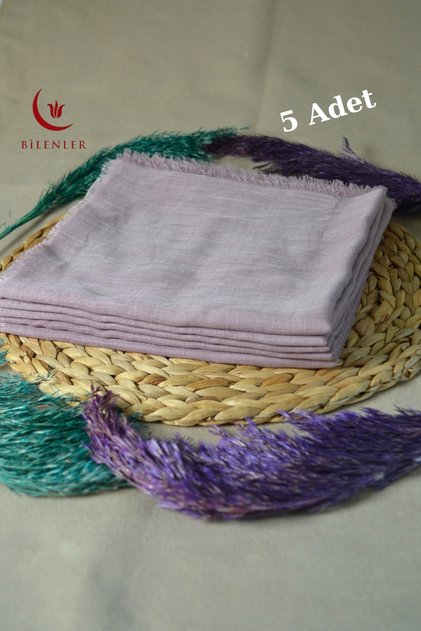 Flamed Square Cotton Scarf 100x100cm (5 Pieces)