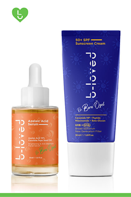 Leke Karşıtı Ve Koruyucu 2'li Set: Azelaik Asit Serum, Spf 50 Krem