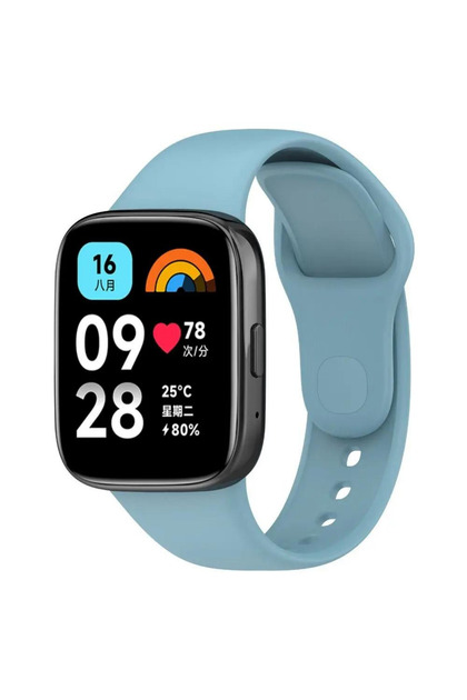 Xiaomi Redmi Watch 3 Active Uyumlu Kordon Spor Şık Tasarım Yumuşak Jel Silikon Kayış