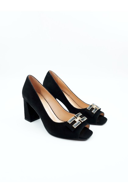 Women's Genuine Leather Heeled Shoes