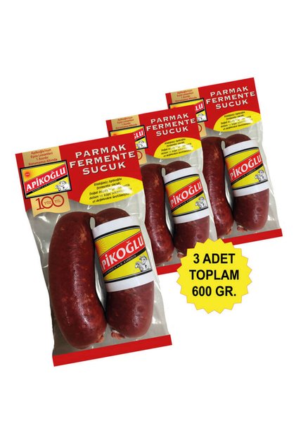Dana Parmak Sucuk 200 Gr. Üçlü Paket (Toplam 600 Gr.)
