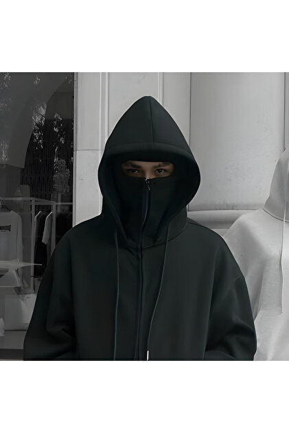 Edizen Oversize Maskeli Kapüşonlu Sweatshirt Hoodie 2025 %100