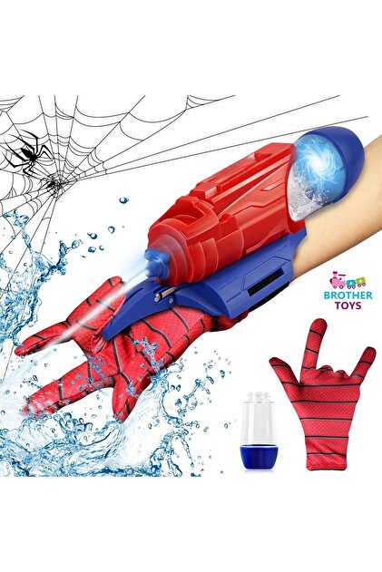 Brother Toys Şarjlı Otomatik Su Atan Örümcek Adam Eldiven 5 Metre