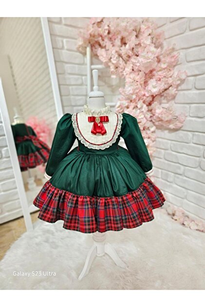 green emerald velvet dress Amazon.com: Bonnie Jean Girl's Christmas Dress