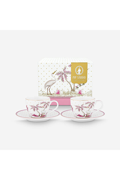 Jolie Pink Porcelain Coffee Cup Set 120 ml