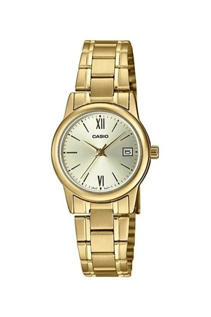 Gold Color Women's Wristwatch with 24 Months Warranty