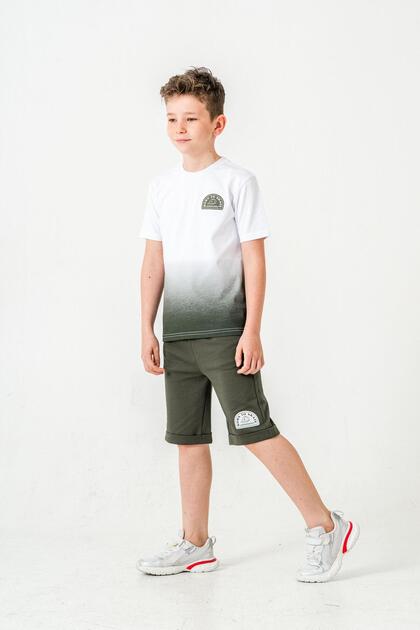 Printed Boy's Shorts - T-Shirt Set