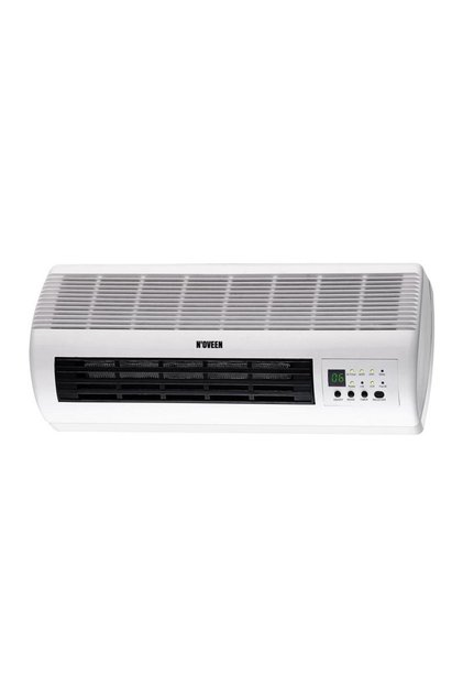 Noveen HC1500 стенен вентилаторен отоплител, 2000 W, LED дисплей и термостат, PTC нагревателен елемент (бял)