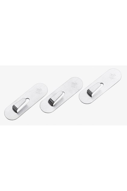 HOOKS,ADHESIVE,S.S.,LARGE SIZE 3PCS